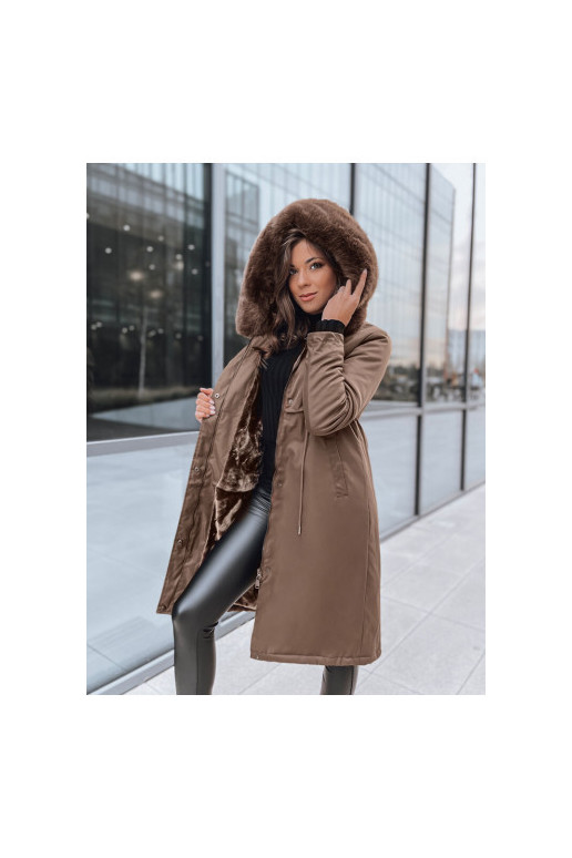Moteriška parka striukė rudos spalvos...