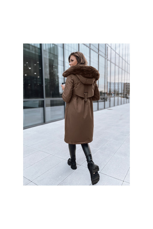 Moteriška parka striukė rudos spalvos...