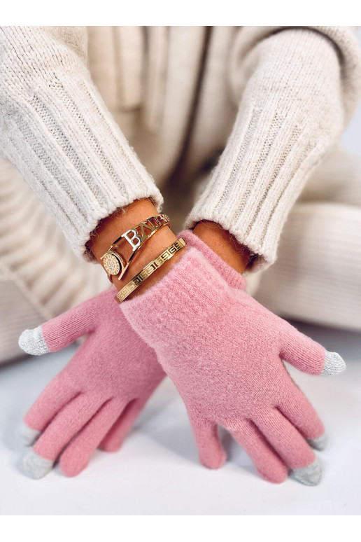 Women's gloves dotykowe LAVIA pink