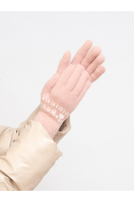 Light pink hue Women's gloves Shelovet