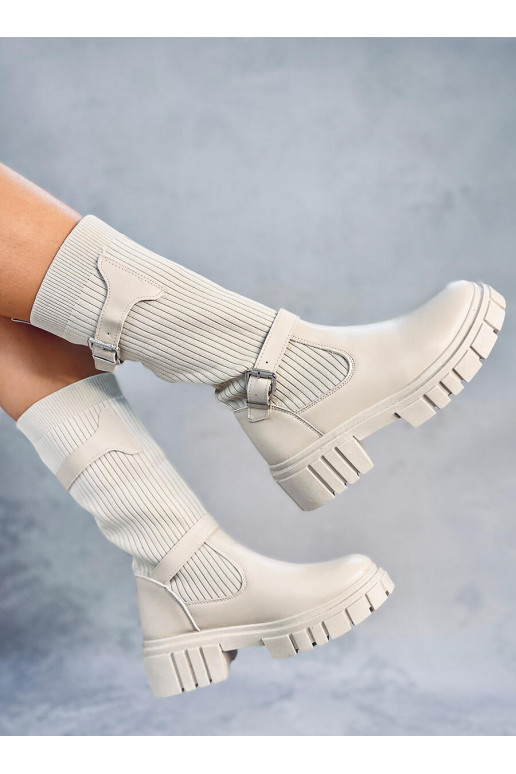 boots  RHEA BEIGE boots  RHEA BEIGE