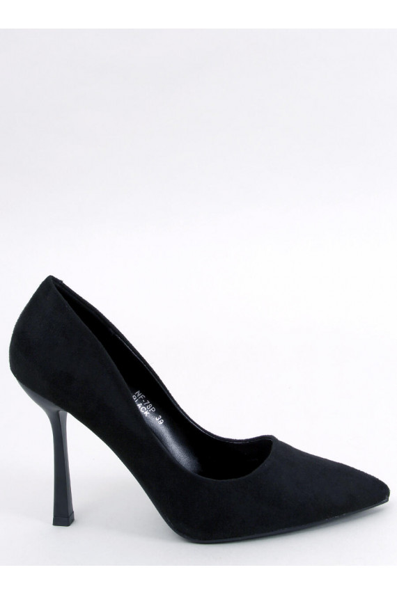 high-heeled shoes  of suede CAMERIN BLACK