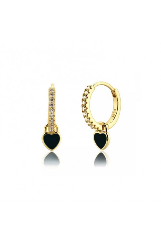 gold color-plated stainless steel earrings  KST2990