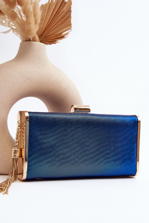 Small Formal Bag with Fringe Chionon Blue