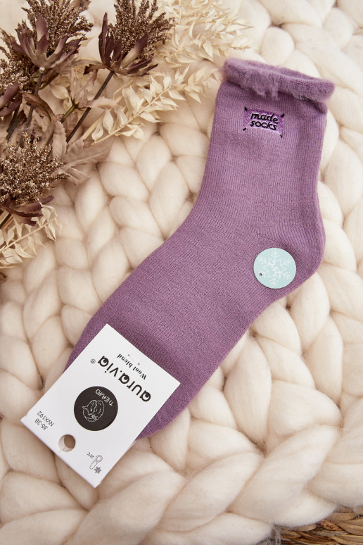 Women's Thick Socks Purple