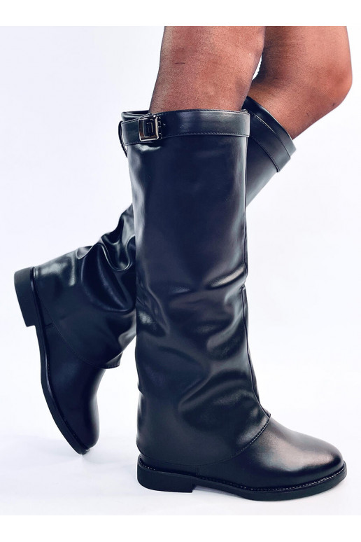 boots z podwójną cholewką ANNSE BLACK