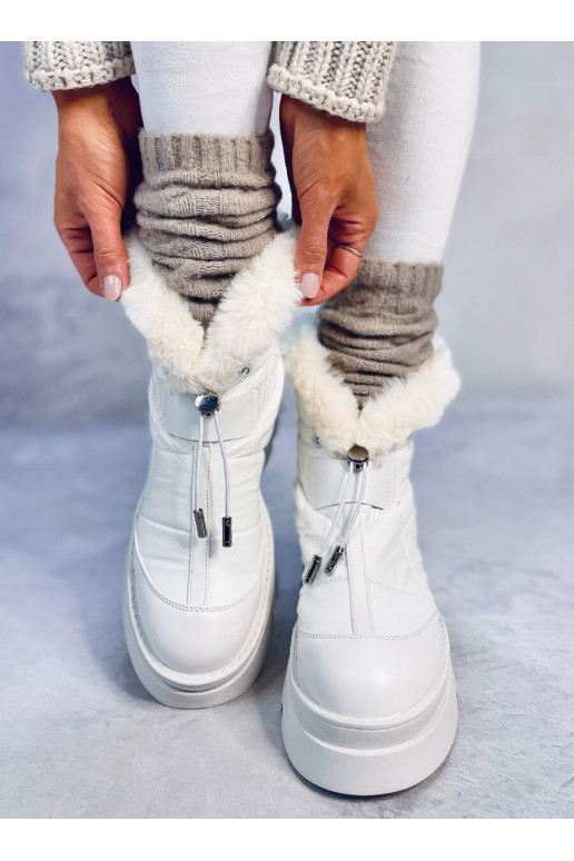 Snow boots with fur TAVARIS WHITE Snow boots with fur TAVARIS WHITE