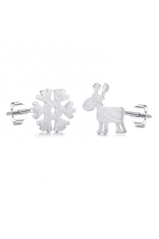 Stainless steel earrings rodowane KST1156