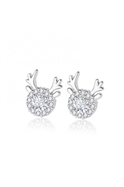 Stainless steel earrings y rodowane K1448