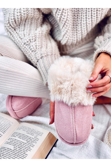 Slippers  with fur OTTEYS pink 2