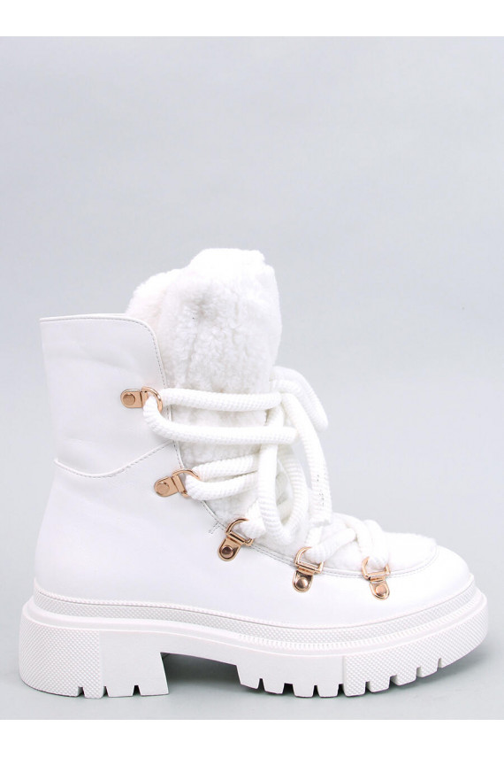 Snow boots with sheepskin SHEA WHITE