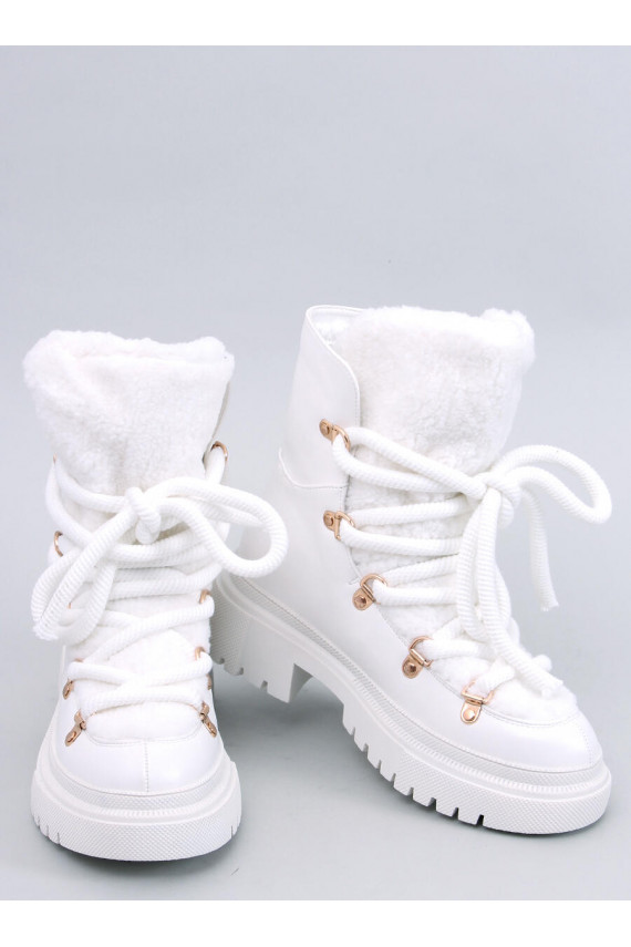 Snow boots with sheepskin SHEA WHITE