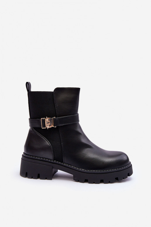 Leather Ankle Boots Women's Black Elspetia Leather Ankle Boots Women's Black Elspetia