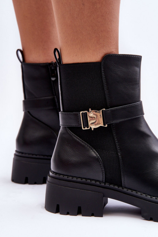 Leather Ankle Boots Women's Black Elspetia Leather Ankle Boots Women's Black Elspetia