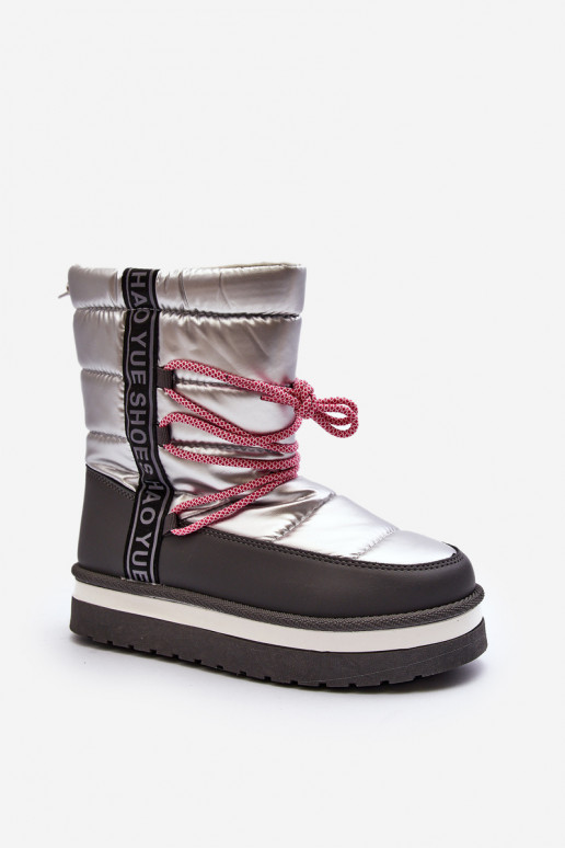 Women's Snow Boots with Silver Laces Lilara