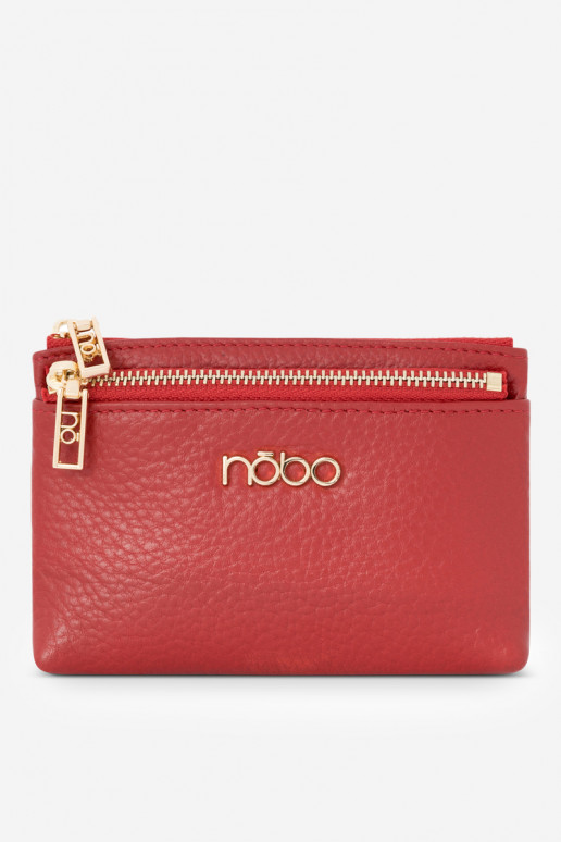 Women's Small Wallet Made of Natural Leather Nobo NPUR-LR110-C005 Red