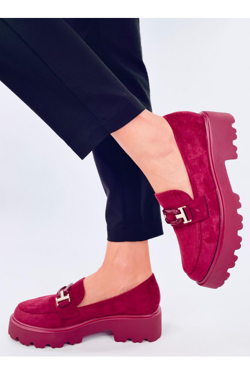 Women's moccasins of suede RALFES MAROON