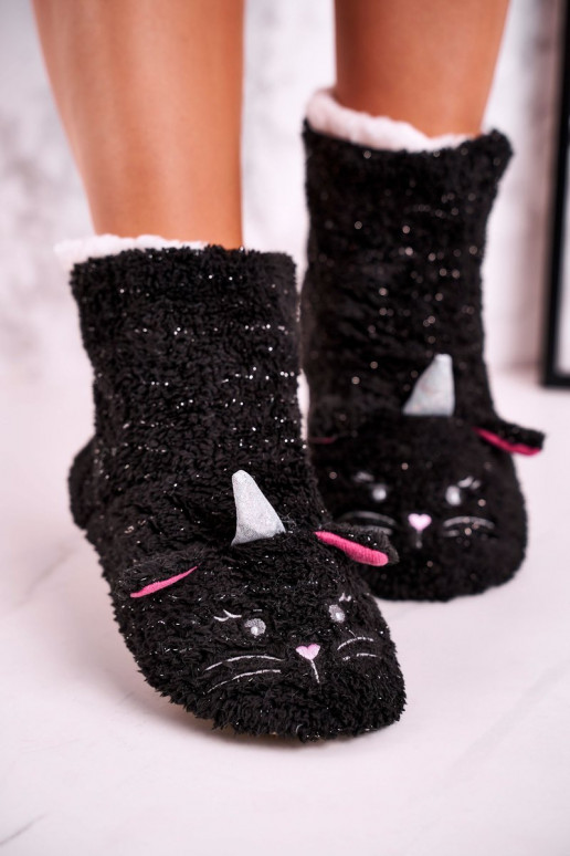 Warm socks in black Shelovet