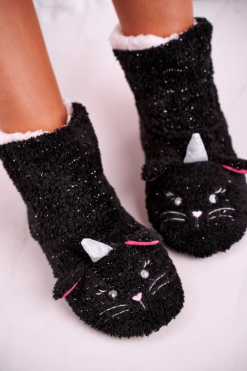 Warm socks in black Shelovet