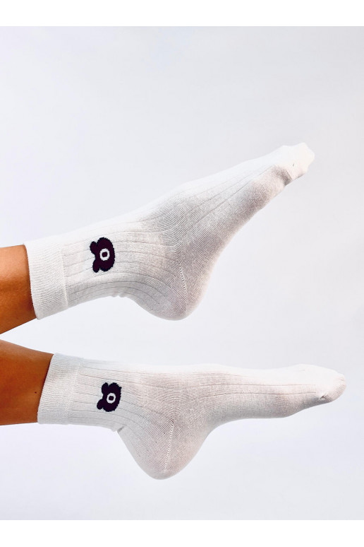 Socks  with teddy bears MILLES White color
