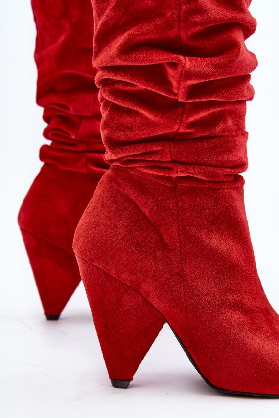 Women's Suede Boots Lu Boo Red