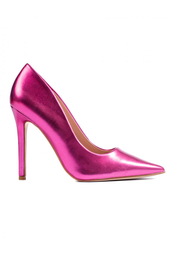 Metallic design pink High heels  Shelovet