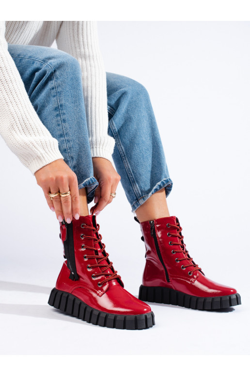 red  shoes with platform Potocki