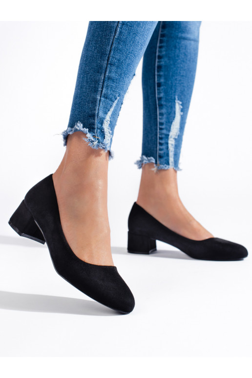 of suede High heels  black