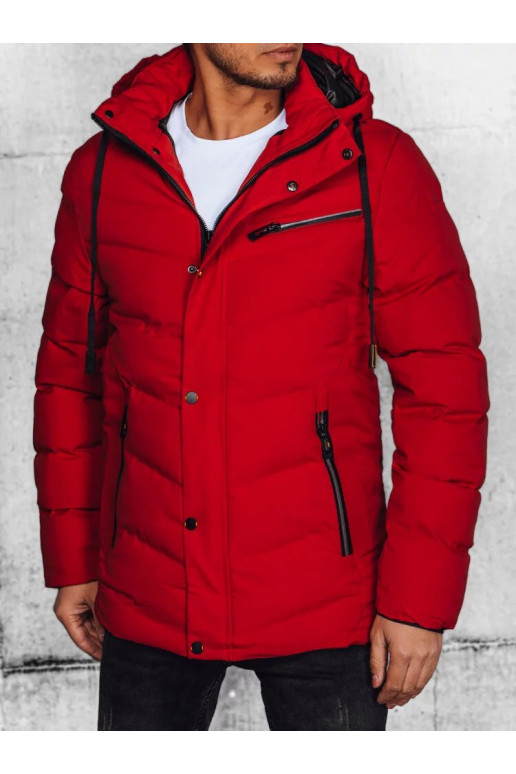 Vyriška striukė raudonos spalvos