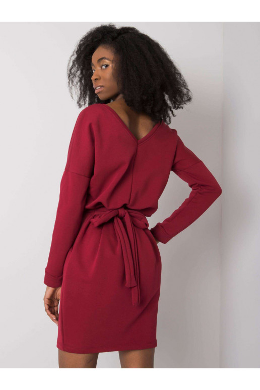 Suknelė bordo spalvos Kloe RUE PARIS