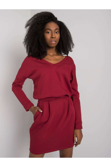 Suknelė bordo spalvos Kloe... 2