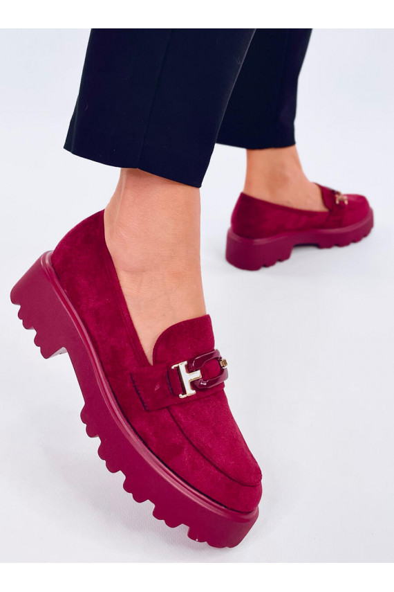 Women's moccasins of suede RALFES MAROON