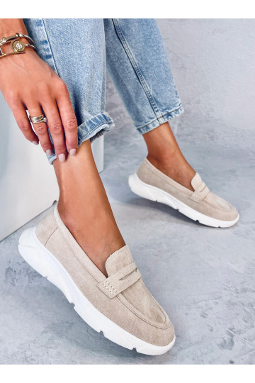 Moccasins na j podeszwie HICKS BEIGE 2