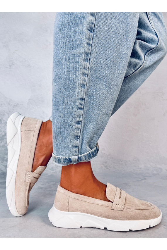 Moccasins na j podeszwie HICKS BEIGE