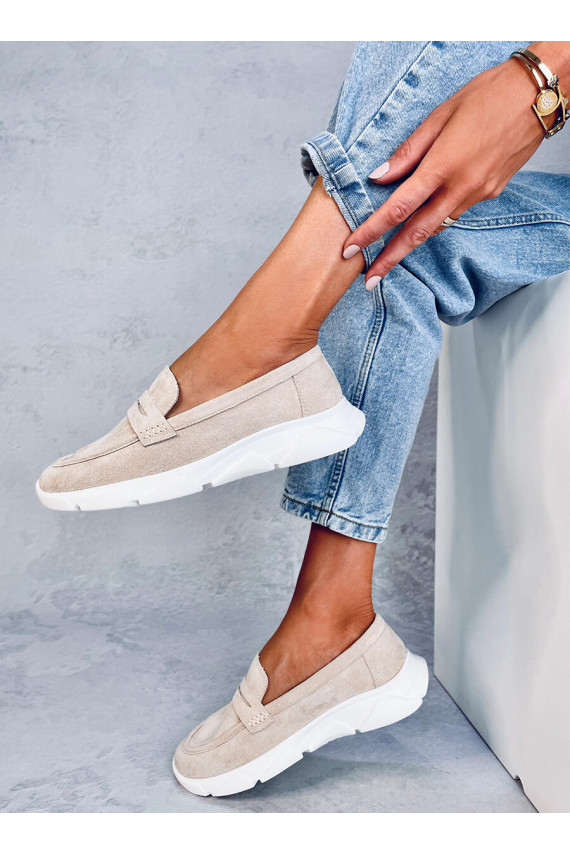 Moccasins na j podeszwie HICKS BEIGE