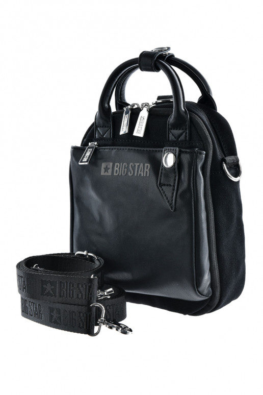 Big Star Leather 2in1 Backpack Bag LL574049 Black Big Star Leather 2in1 Backpack Bag LL574049 Black