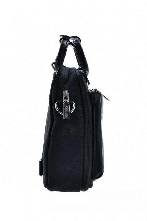 Big Star Leather 2in1 Backpack Bag LL574049 Black