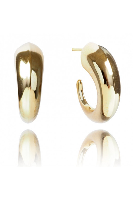 gold color-plated stainless steel earrings KST3173