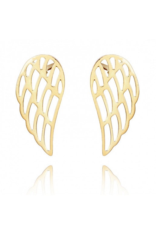 gold color-plated stainless steel earrings KST3176