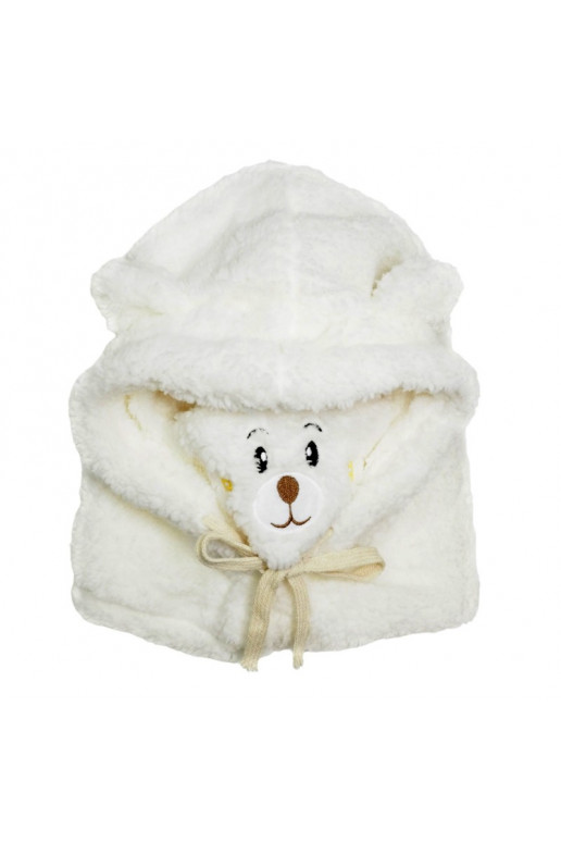 Plush winter hat with teddy bear ears + neck warmer, two in one - owa CZ34WZ2