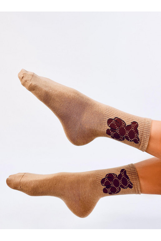 Socks  with teddy bears SALIS beige