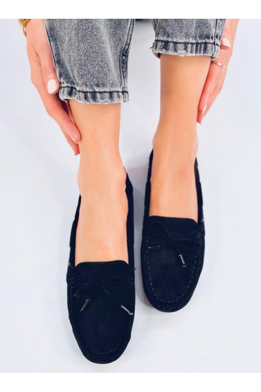 Moccasins of suede WARDS BLACK