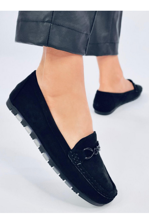 Women's moccasins SAGA BLACK