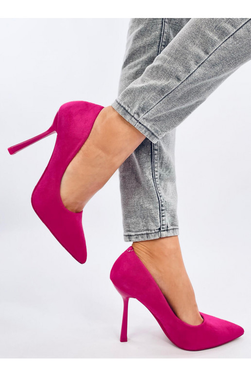 high-heeled shoes  of suede CAMERIN pink