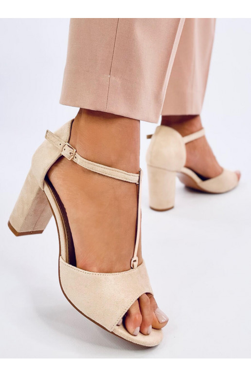 Stylish high-heeled sandals  FERDI BEIGE