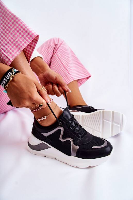 Women's Fashionable Sneakers Black Allie Women's Fashionable Sneakers Black Allie