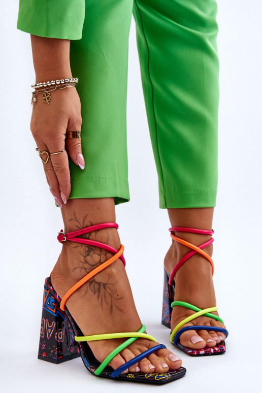 Fashionable High Heel Sandals Multicolour Josette
