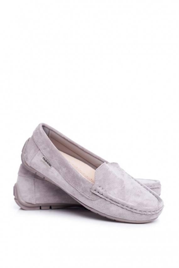 Women s Loafers Suede Grey Morreno