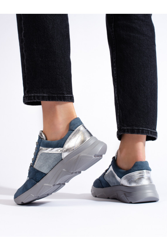 Blue sneakers