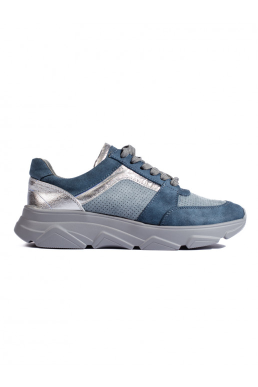 Blue sneakers